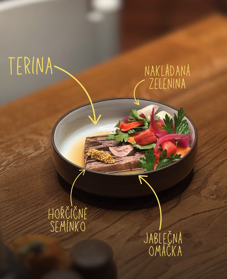 Terina — složení pokrmu
